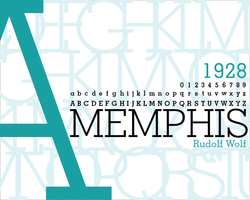 Memphis Type Poster Full